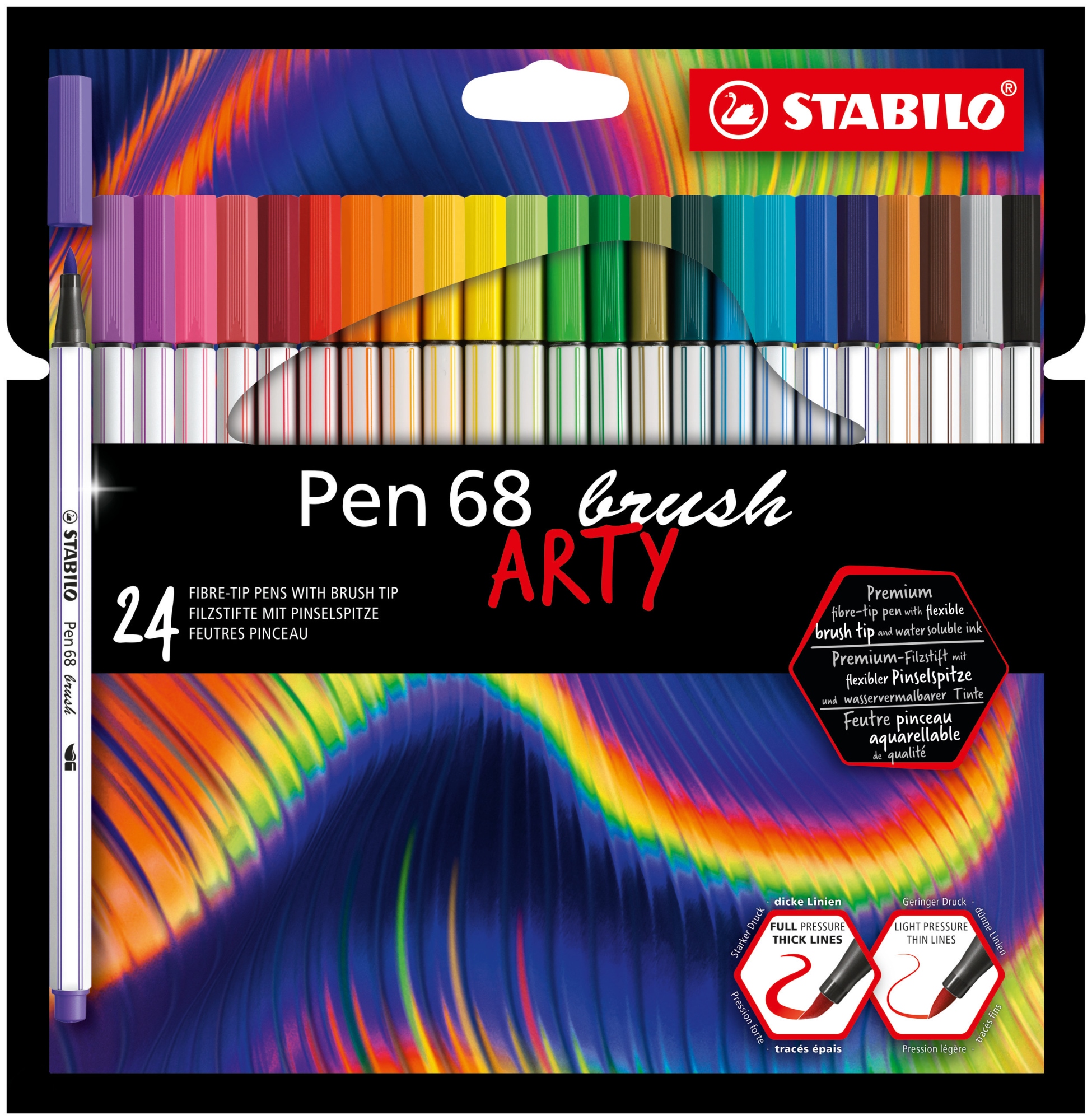 Pen 68 brush ARTY rotulador Colores surtidos 24 pieza(s)