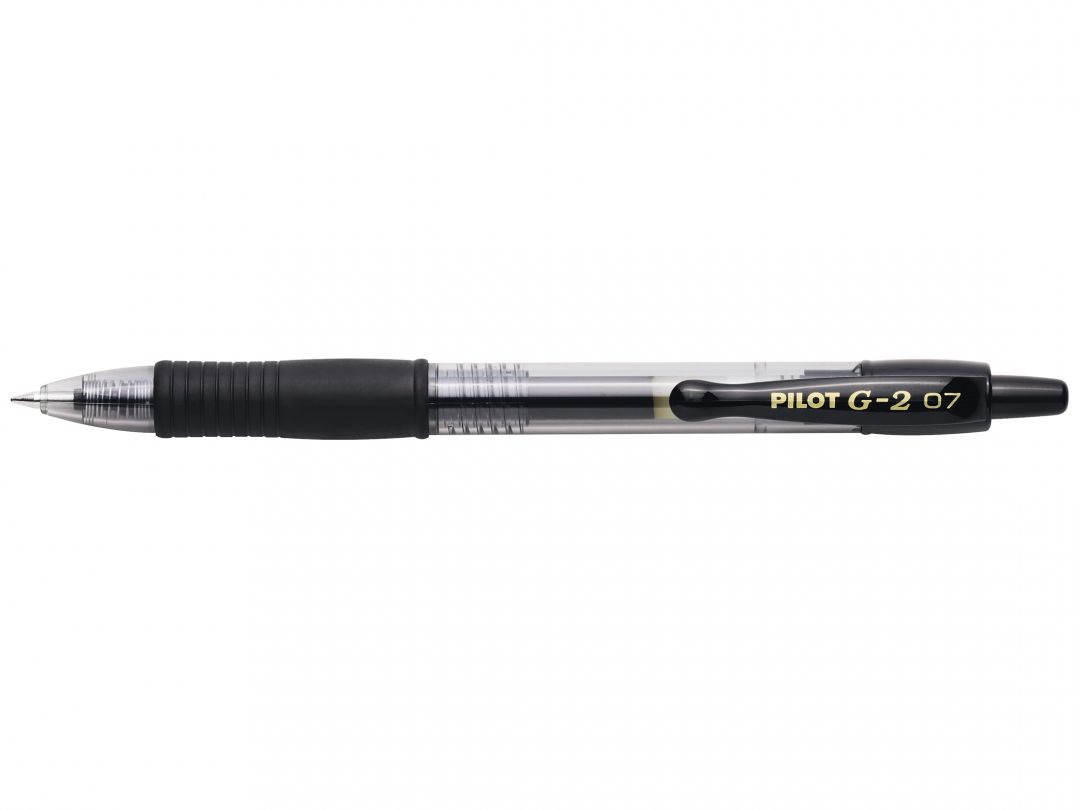 Gelroller G-2 0.7 Bolígrafo de gel de punta retráctil Medio Negro