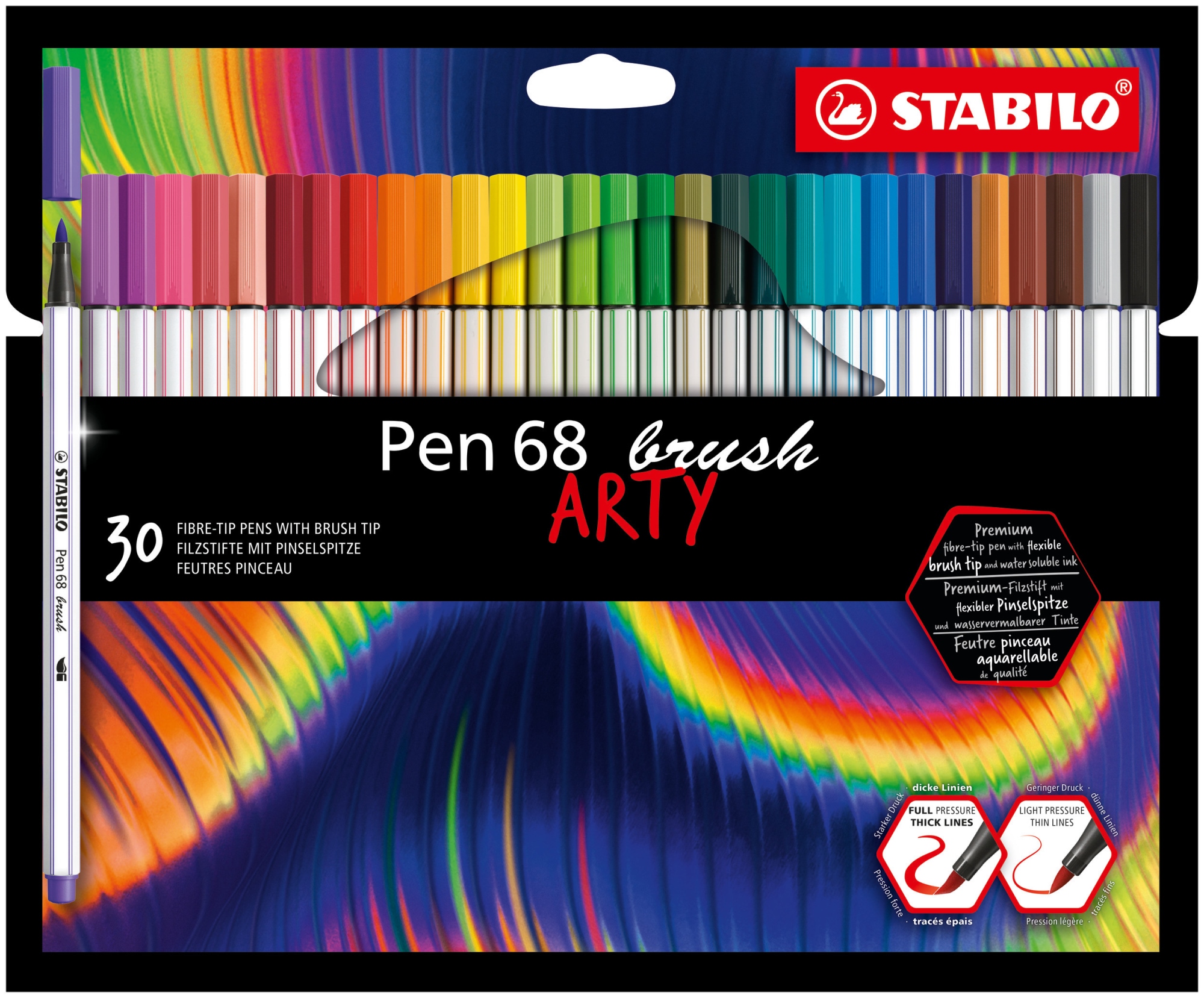 Pen 68 brush ARTY rotulador Colores surtidos 30 pieza(s)