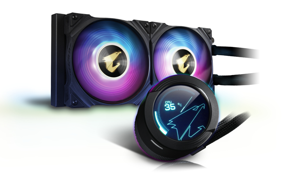 AORUS WATERFORCE X 240 sistema de refrigeración para ordenador Procesador Sistema de refrigeración líquida todo en uno 12 cm Negro