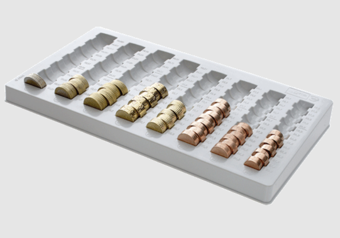 7442 GS bandeja para cajón portamonedas Blanco