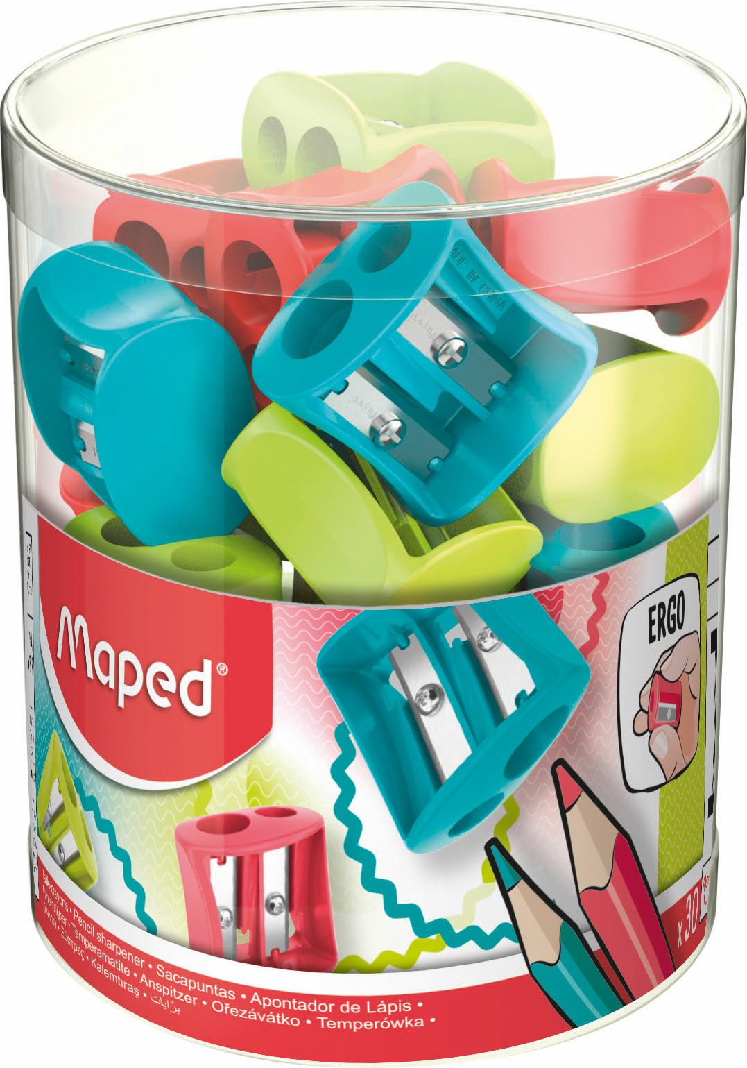 062511 sacapuntas Sacapuntas manual Colores surtidos