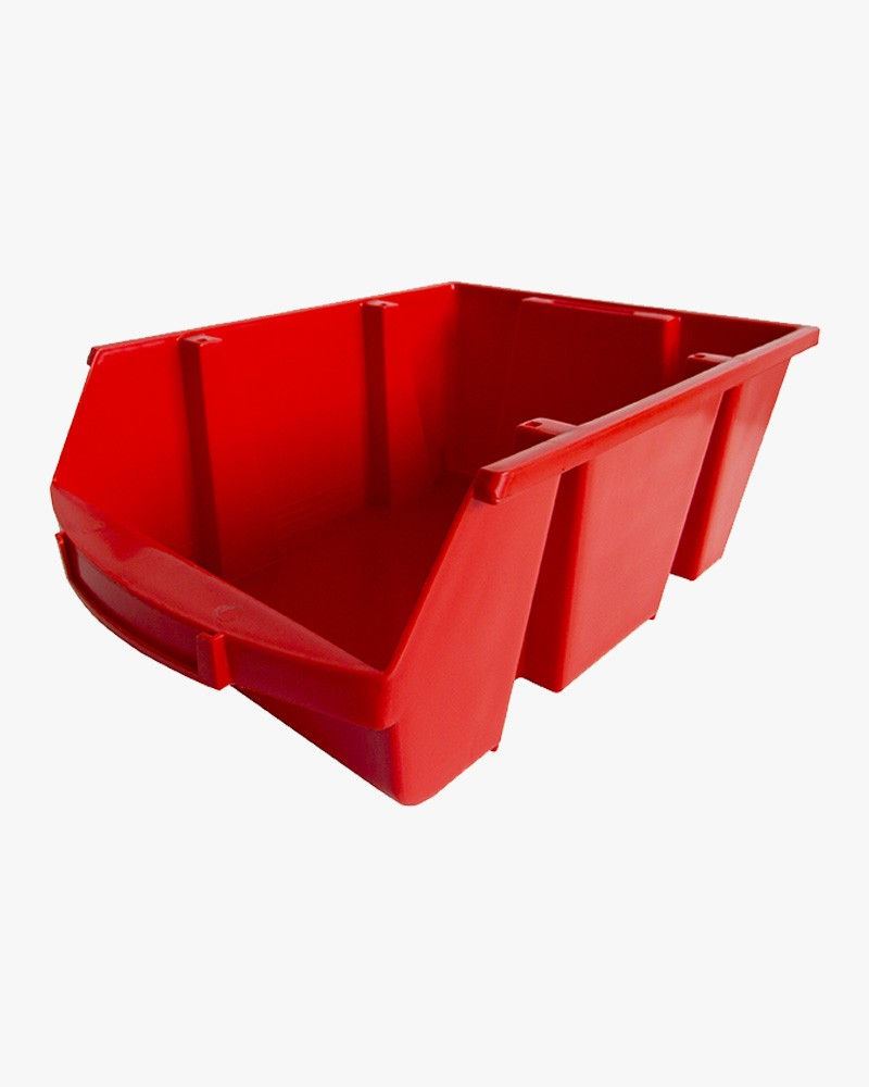 SPACY5R caja de almacenaje Cesta de almacenaje Rectangular Polipropileno (PP) Rojo
