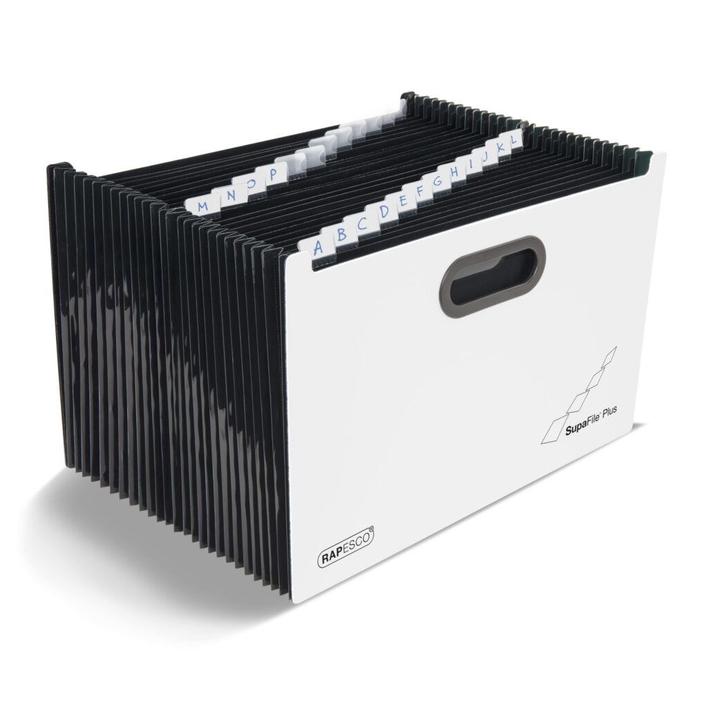 1622 archivador organizador Polipropileno (PP) Negro, Blanco