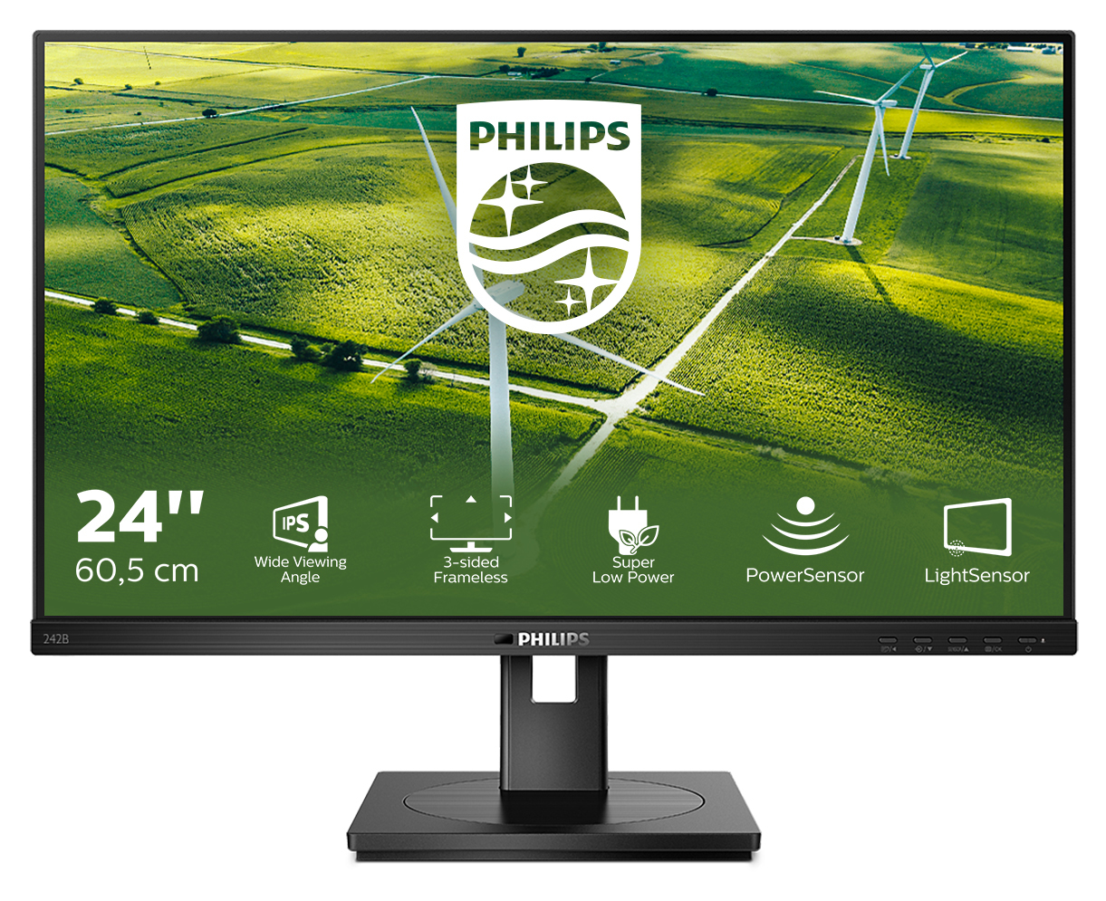 242B1G/00 pantalla para PC 60,5 cm (23.8") 1920 x 1080 Pixeles Full HD LED Negro