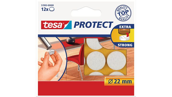 57893-00001-01 deslizador de fieltro para muebles 12 pieza(s) Alrededor