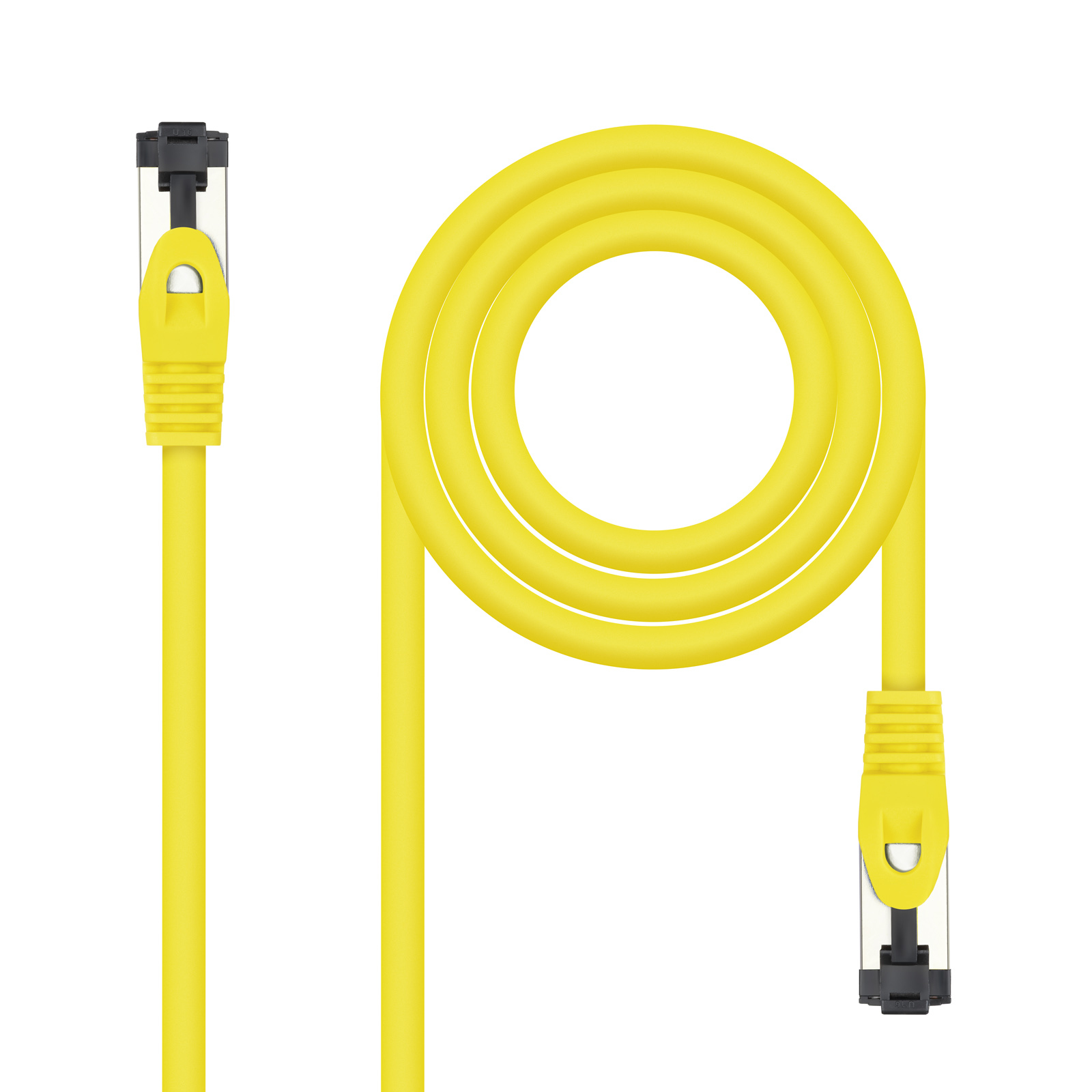 Cable de Red Latiguillo Cat.8.1 2GHz LSZH SSTP AWG26, Amarillo, 25 cm