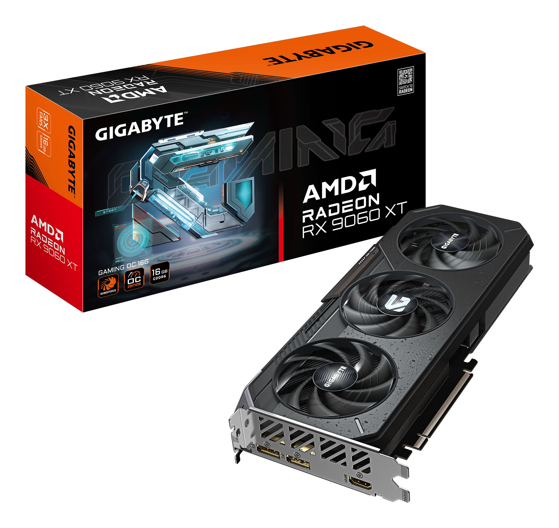 Radeon RX 9060 XT GAMING OC 16G Tarjeta Gráfica