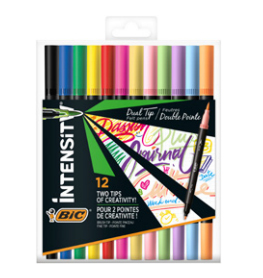 Intensity Dual Brush Fasermaler marcador 12 pieza(s) Punta de pincel Negro, Azul, Verde, Azul claro, Verde claro, Rosa claro, Naranja, Rosa, Rojo, Violeta, Amarillo