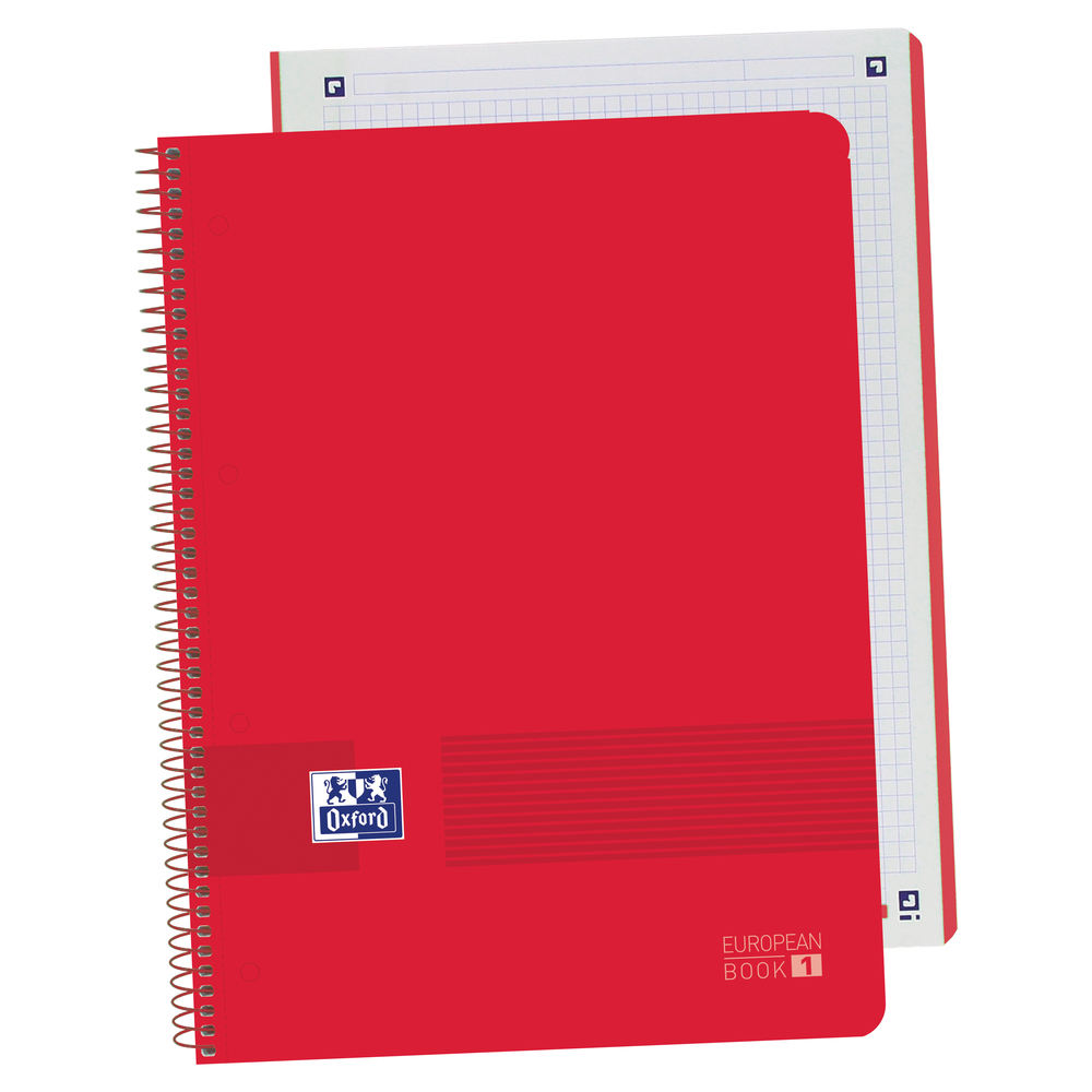 400149359 cuaderno y block A4+ 80 hojas Rojo - Pack de 5 Unidad - 400149359