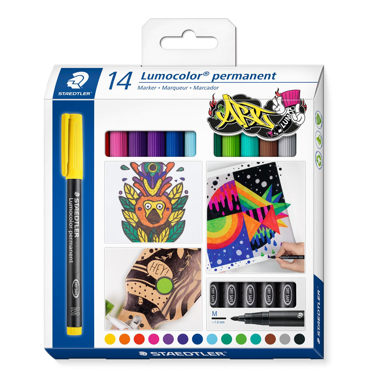 Lumocolor 317 C14 marcador permanente Surtido Colores surtidos 14 pieza(s)