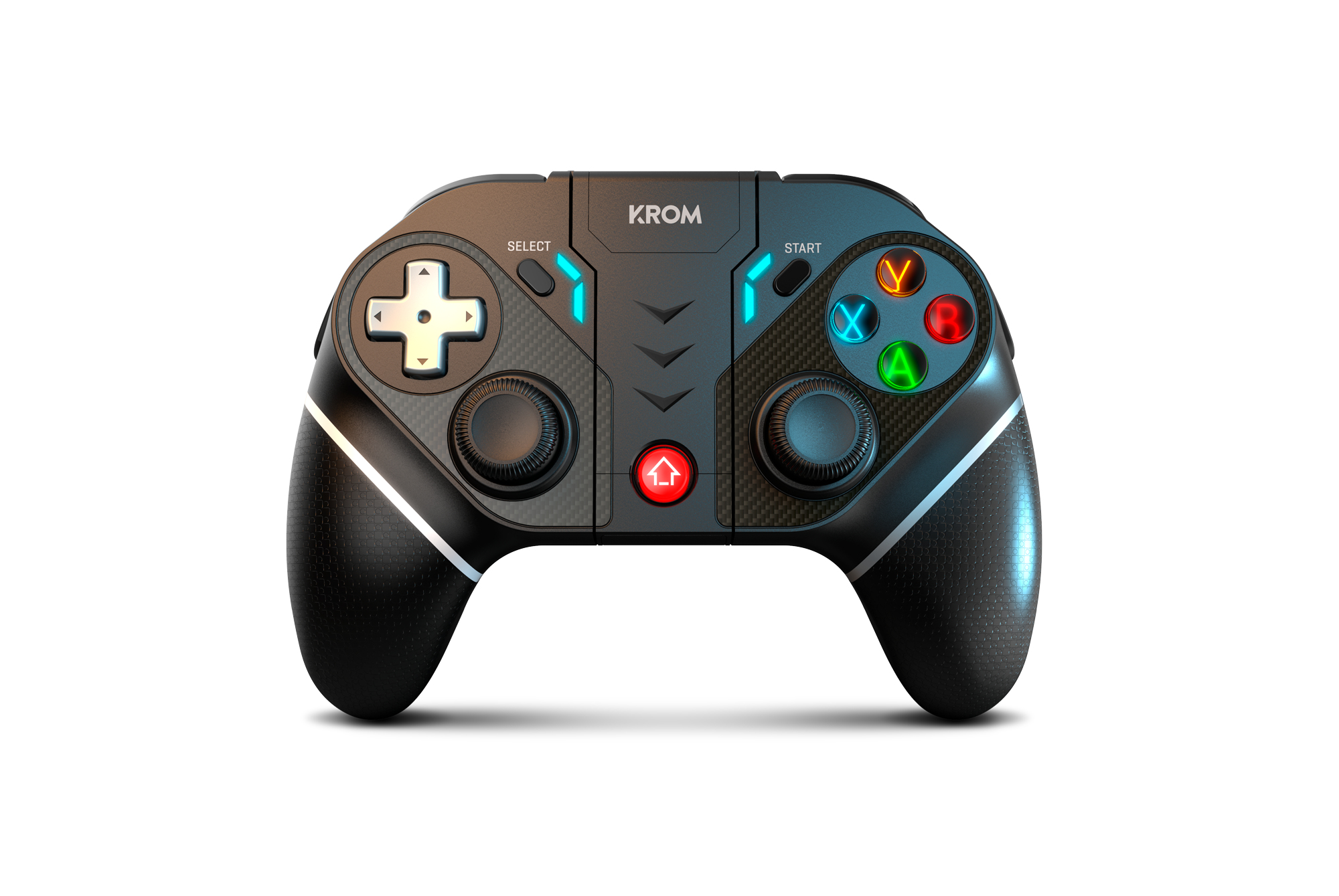 KEXAL Negro, Rojo, Blanco Bluetooth/USB Gamepad Analógico/Digital Android, Nintendo Switch, PC, iOS