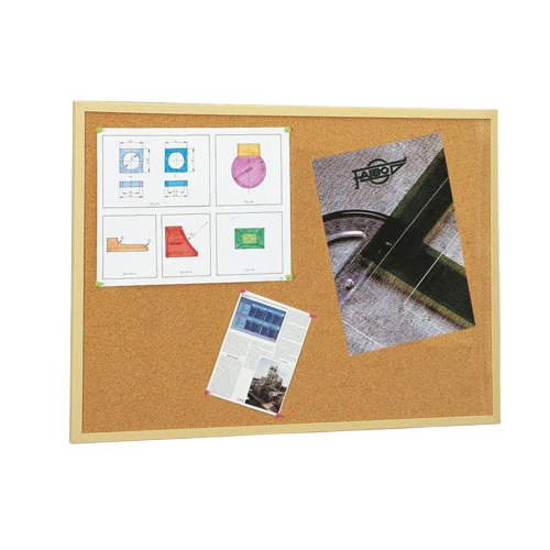 607-5 tablón de anuncio Tablón de anuncios portátil Marrón Madera
