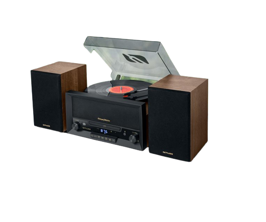 MT-120 MB Minicadena de música para uso doméstico Negro, Transparente, Madera Manual