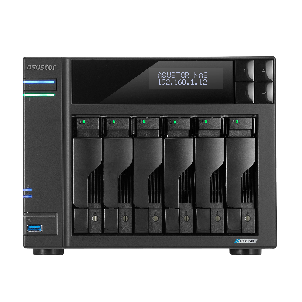 LOCKERSTOR 6 Gen2 NAS Escritorio Intel® Celeron® N5105 8 GB DDR4 Unidad de disco duro ADM Negro
