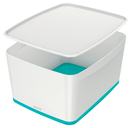 52161051 caja de almacenaje Rectangular Plástico Azul, Blanco