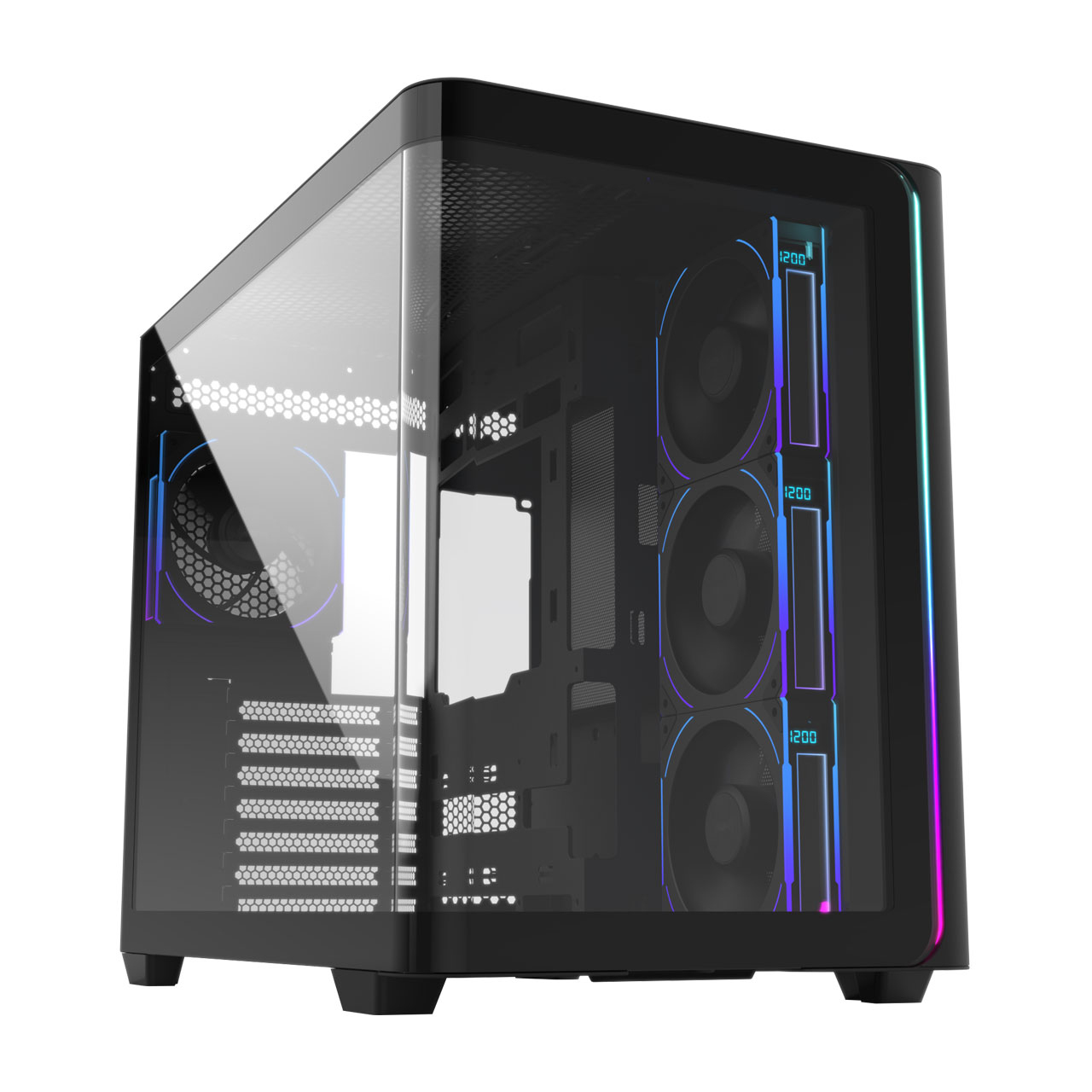 M580-BP Plus Carcasa Midi Tower mITX, mATX Negro ARGB