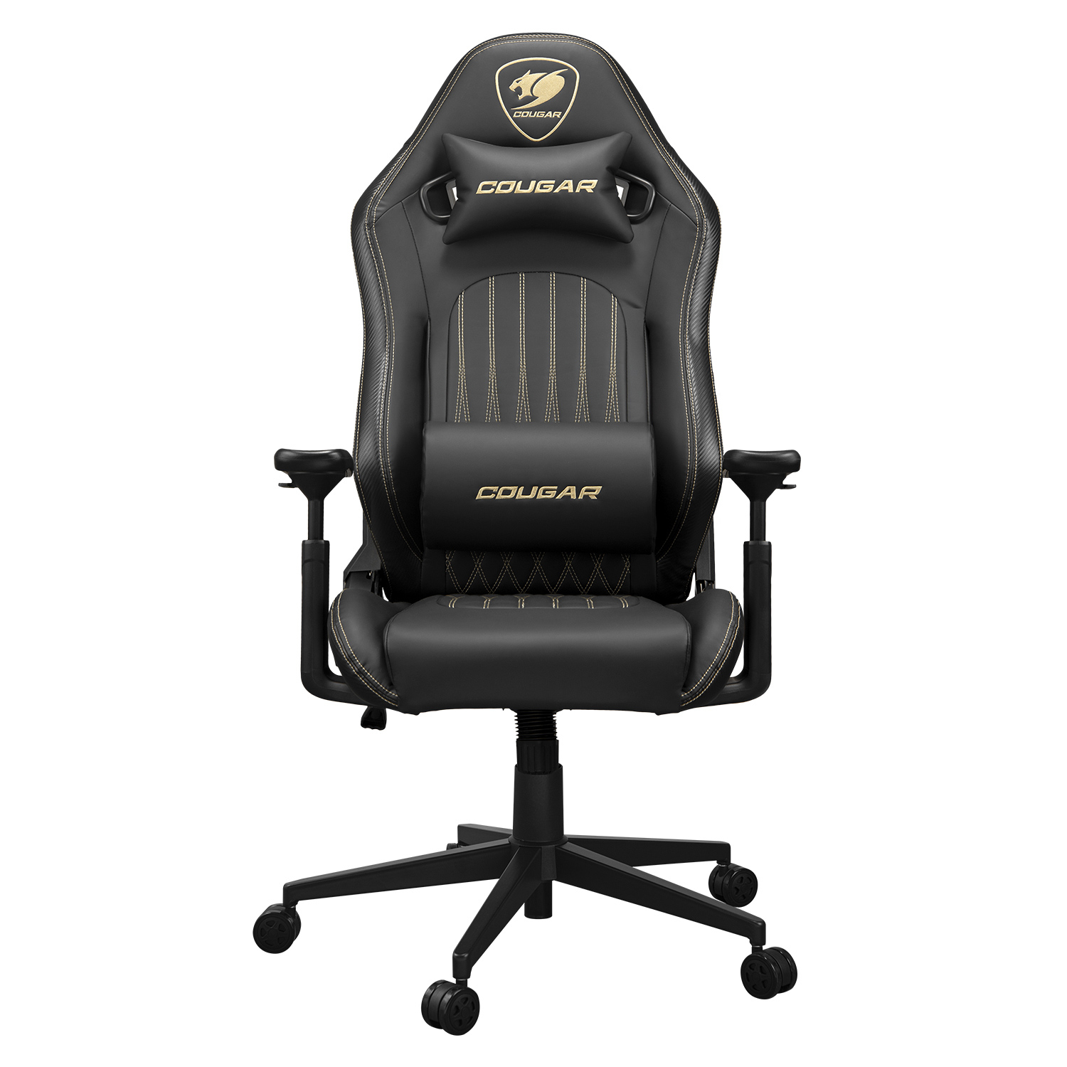 CGR-EXP-ROB Silla para videojuegos de PC Asiento acolchado tapizado Negro, Oro