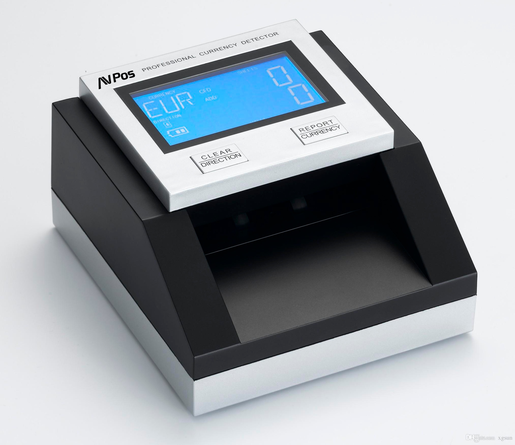 AVP-DT35G detector de billetes falsos Negro, Gris