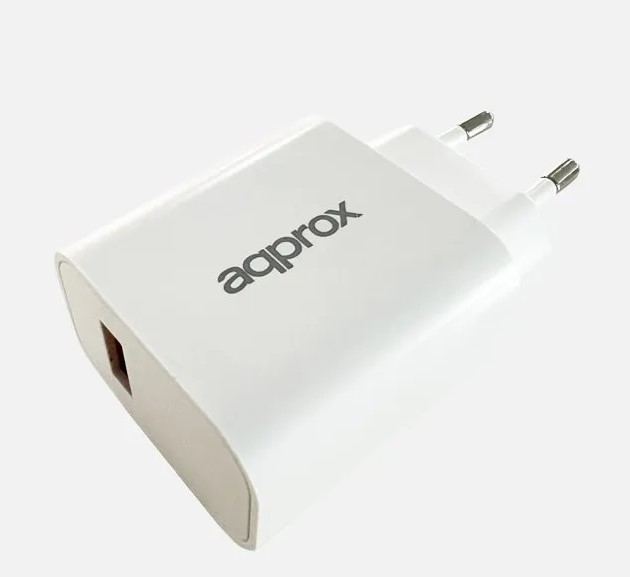 CARGADOR USB DE VIAJE/PARED 3.0 + CABLE TYPE-C 18W BLANCO Interior