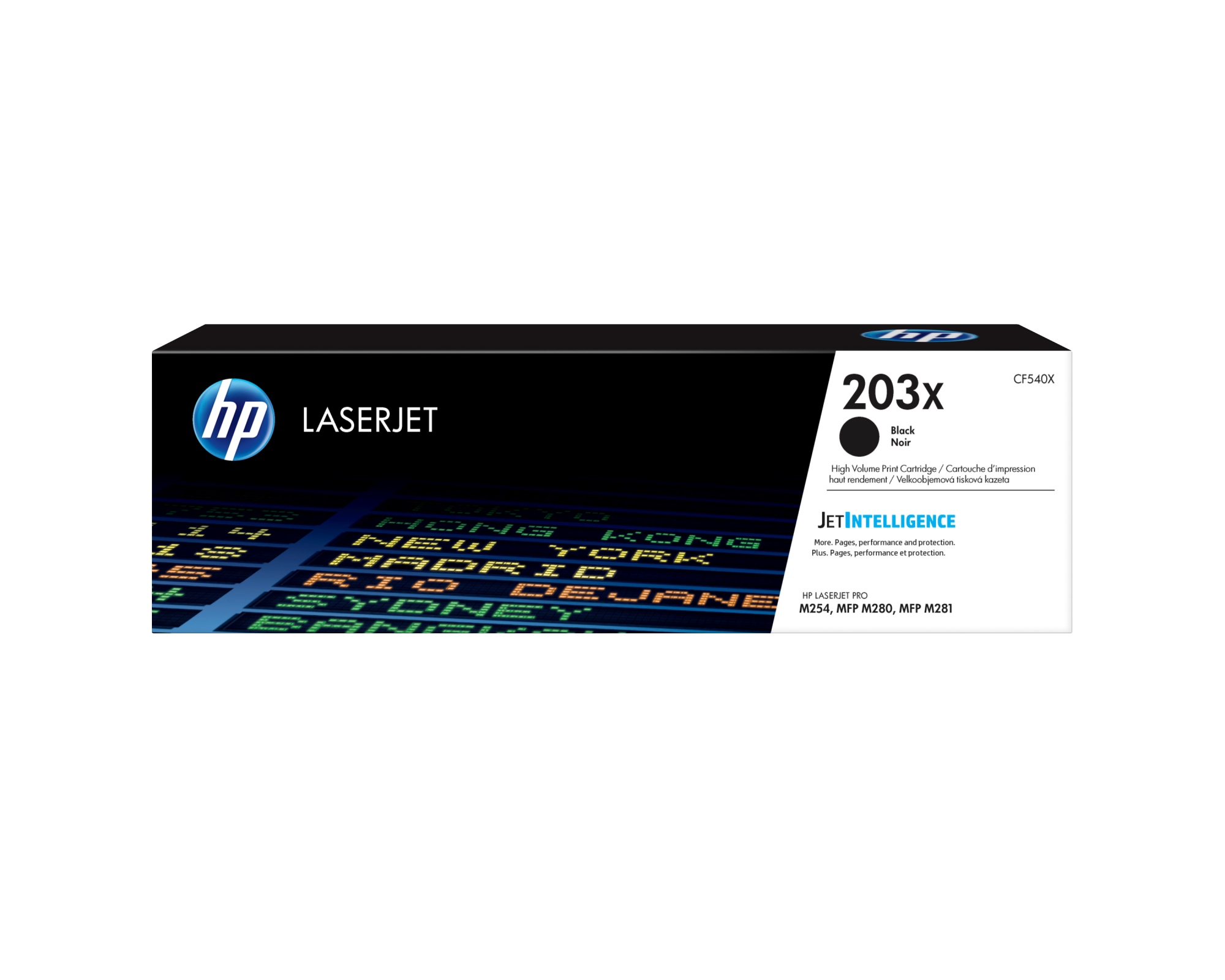Cartucho de tóner Original LaserJet 203X negro de alta capacidad