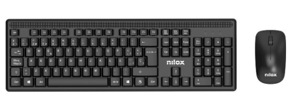 NXKMWE011 teclado Ratón incluido Oficina RF inalámbrico Español Negro