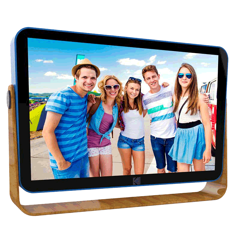 RWF108 marco fotográfico digital Madera, Azul 25,4 cm (10") Pantalla táctil Wifi