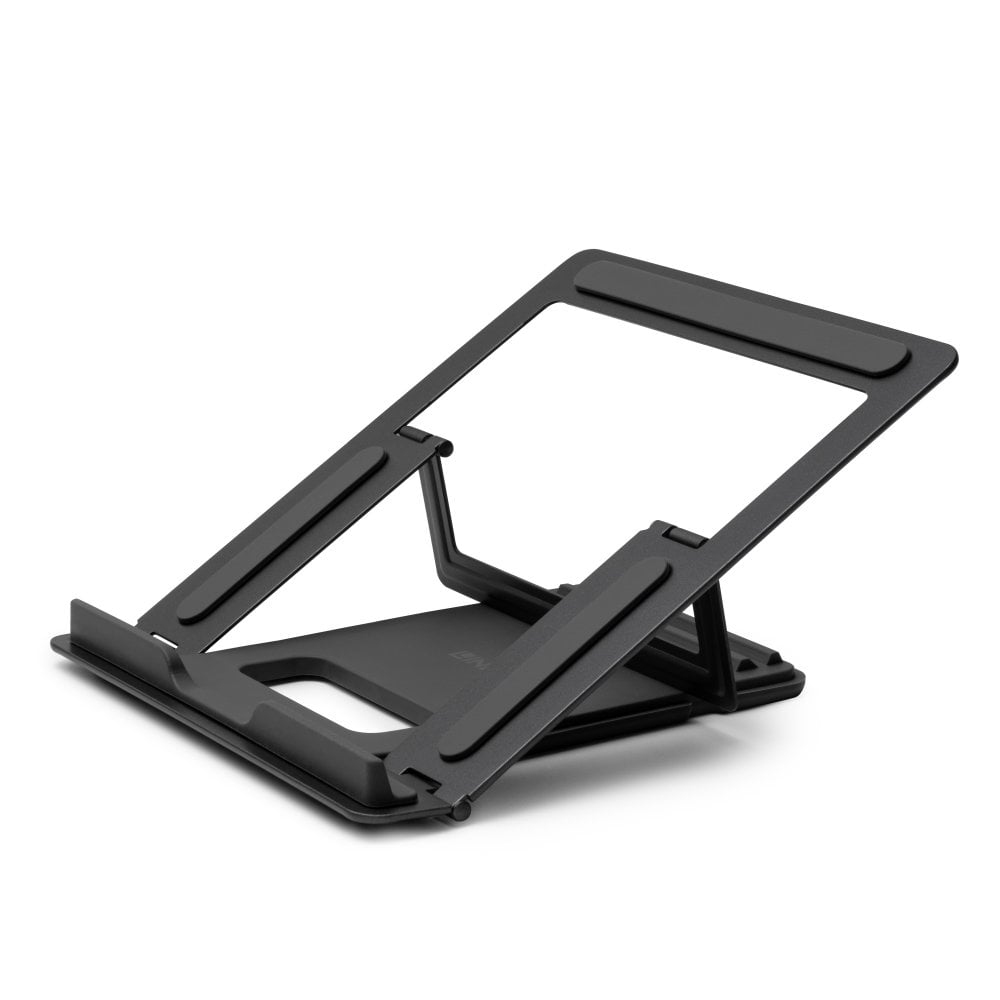 20917 soporte para ordenador portátil Mesita plegable para ordenador portátil Negro, Plata