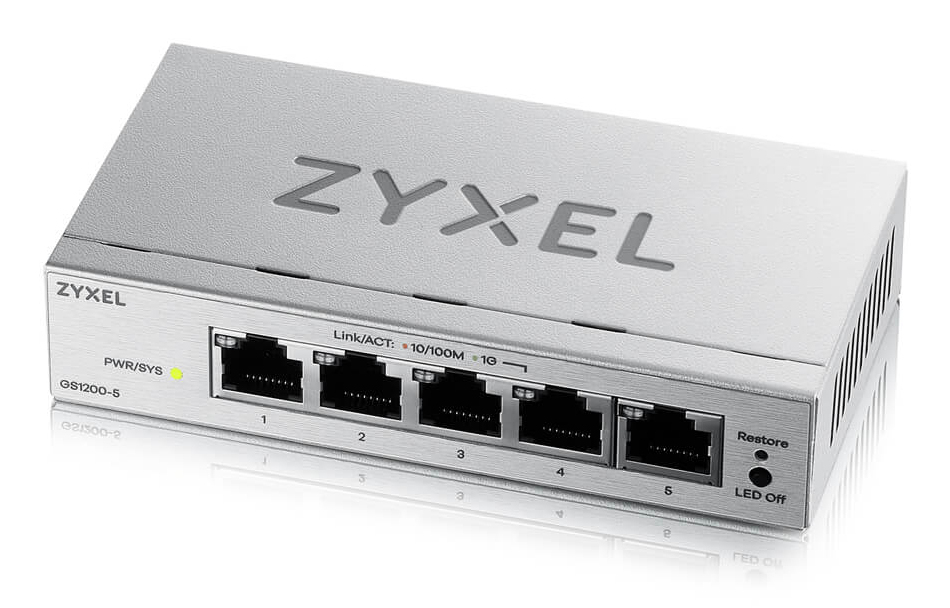 GS1200-5V3 Gestionado L2 Gigabit Ethernet (10/100/1000) Escritorio Gris