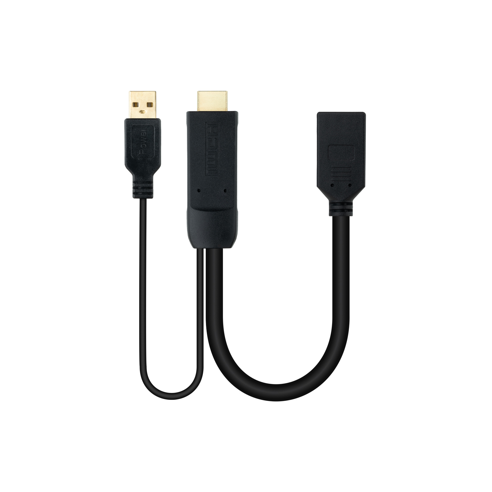 Conversor HDMI 2.0 a DisplayPort V1.2 Negro, 20 cm
