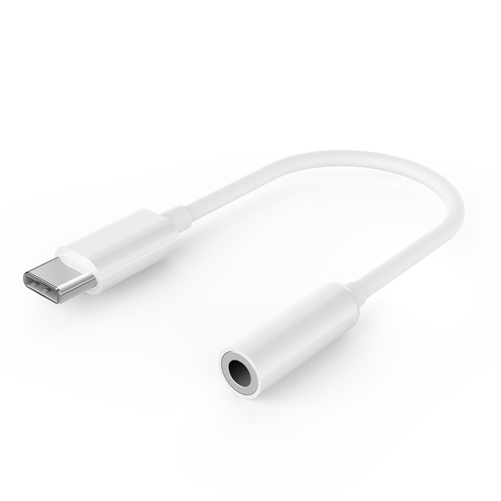 GMB Audio A-CM-3.5F-01 cable de audio 0,1 m 4-pins 3.5 mm USB Tipo C Blanco