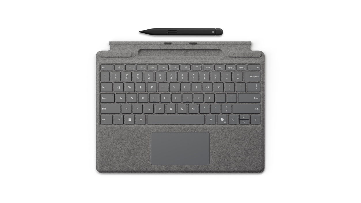 Surface Pro + Slim Pen Microsoft Cover port Platino