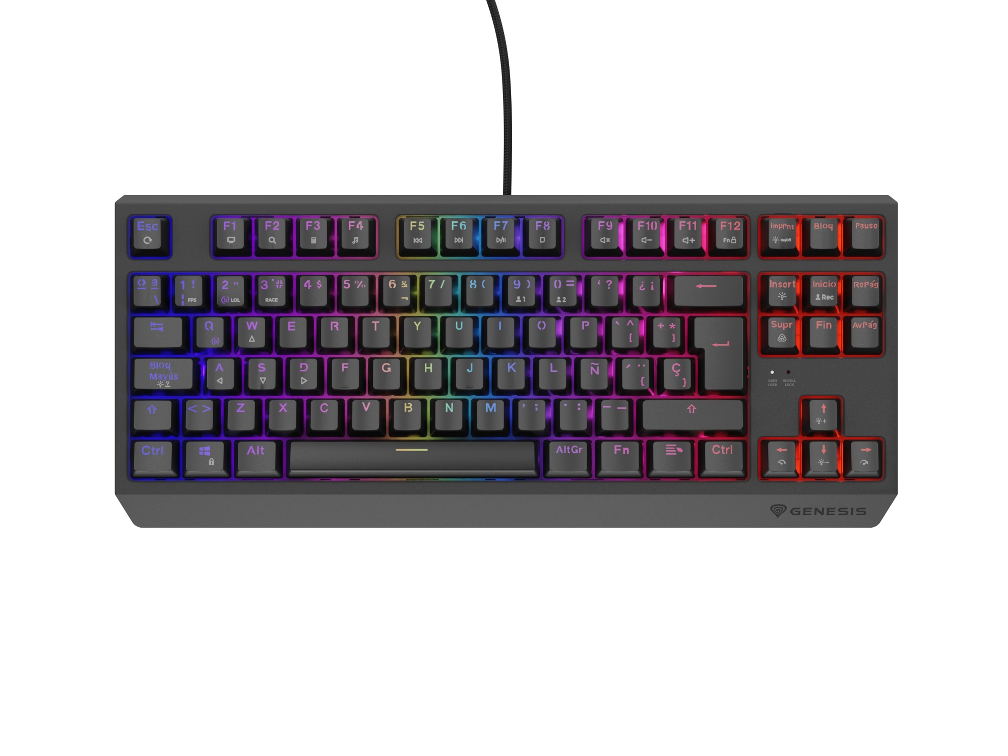 Thor 230 TKL teclado Juego USB QWERTY Español Negro