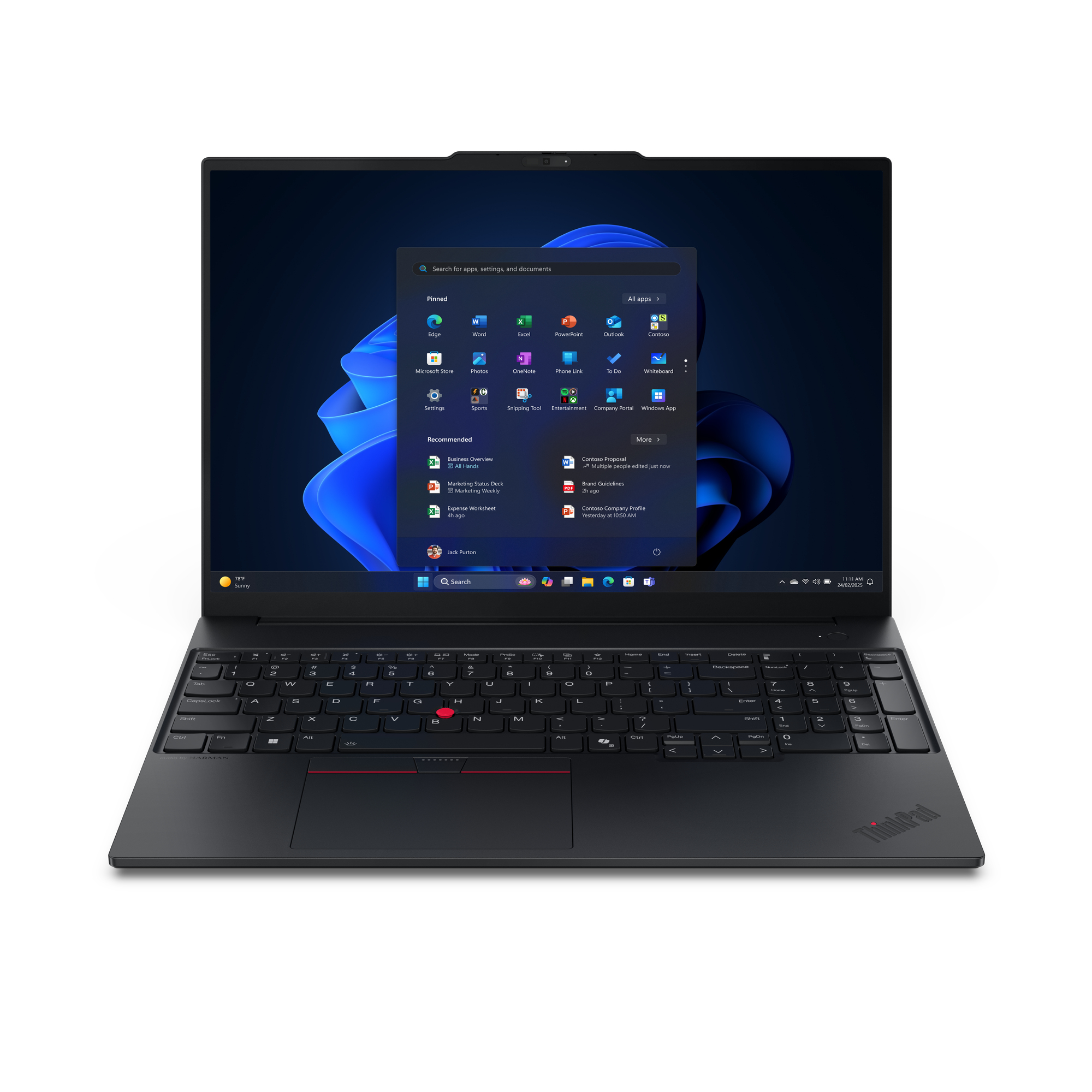 ThinkPad E16 Gen 3 (Intel) Copilot+ PC Intel Core Ultra 5 228V Portátil 40,6 cm (16") WUXGA 32 GB LPDDR5x-SDRAM 512 GB SSD Wi-Fi 6E (802.11ax) Windows 11 Pro Español Negro