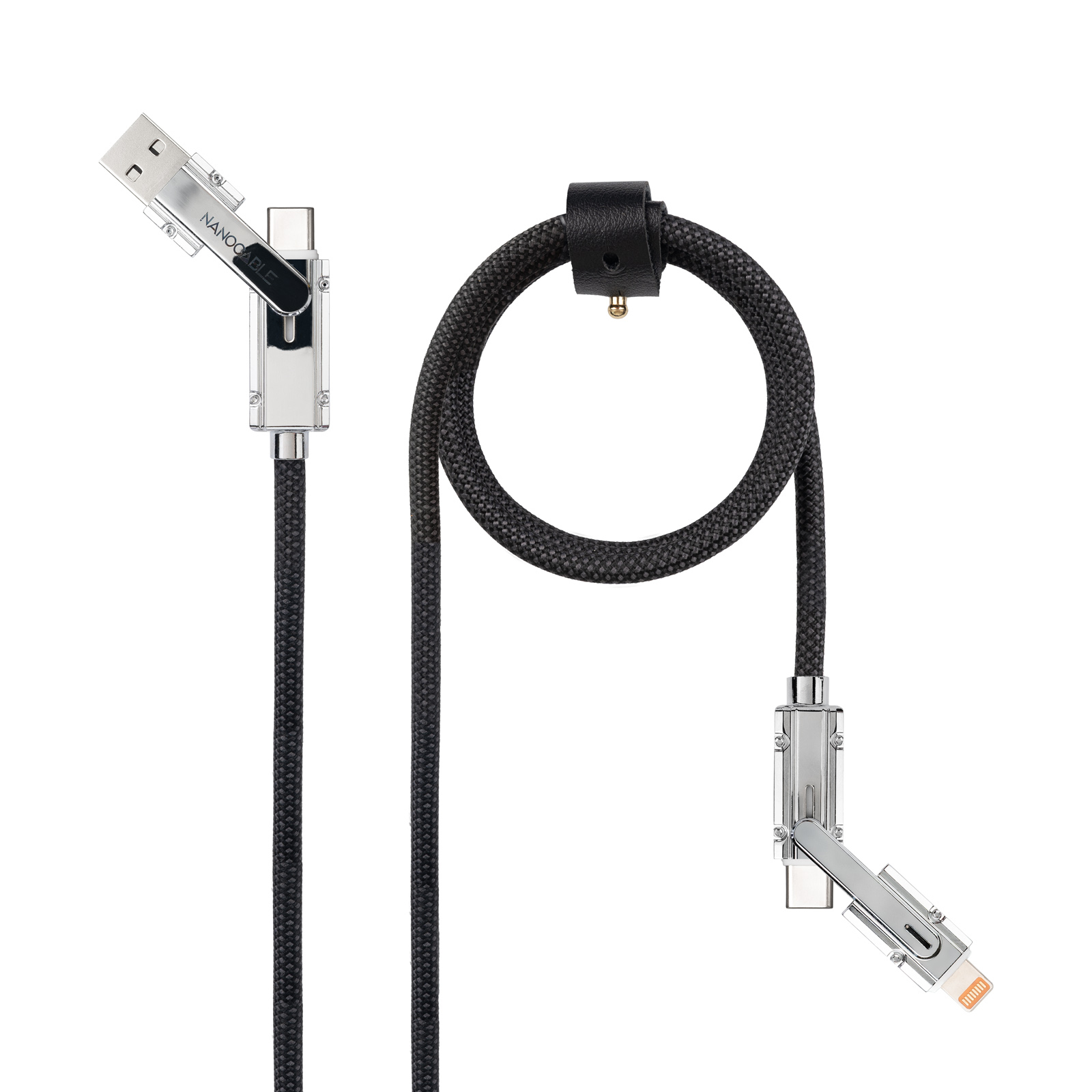 10.01.2602 cable USB USB 2.0 2 m USB A/USB C USB C/Lightning 27 W Negro, Gris