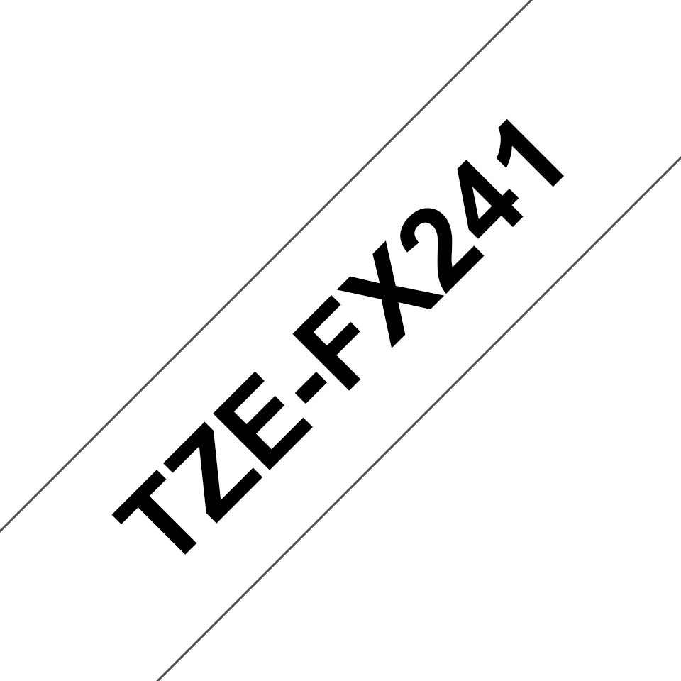 TZE-FX241 cinta para impresora de etiquetas Negro sobre blanco TZ