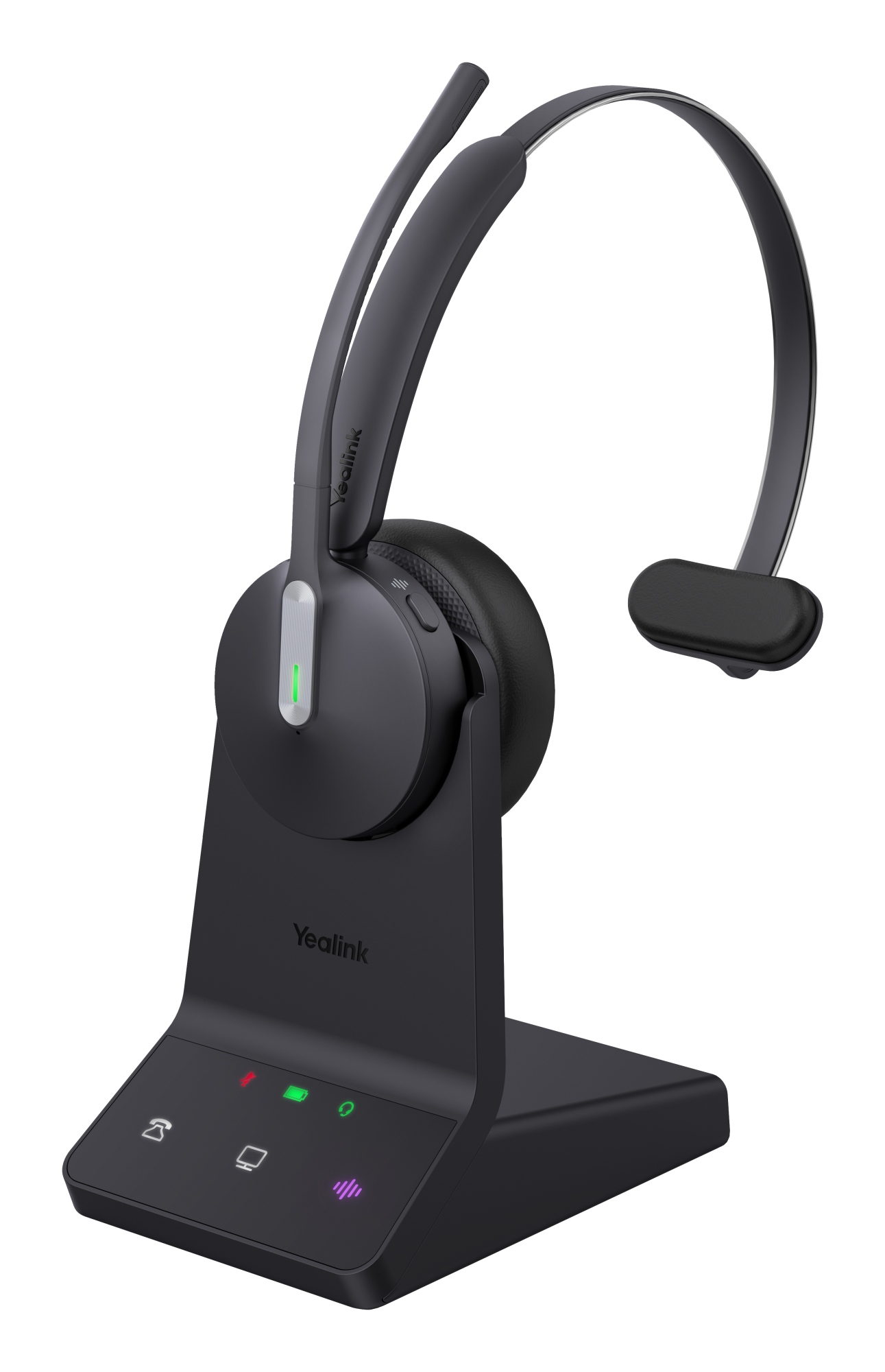 WH64 Mono UC Headset Auriculares Inalámbrico Diadema Oficina/Centro de llamadas USB Tipo C Bluetooth Negro