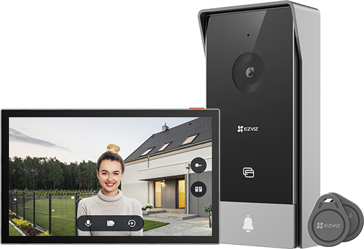 HP5 sistema de intercomunicación de video 17,8 cm (7") Negro, Plata
