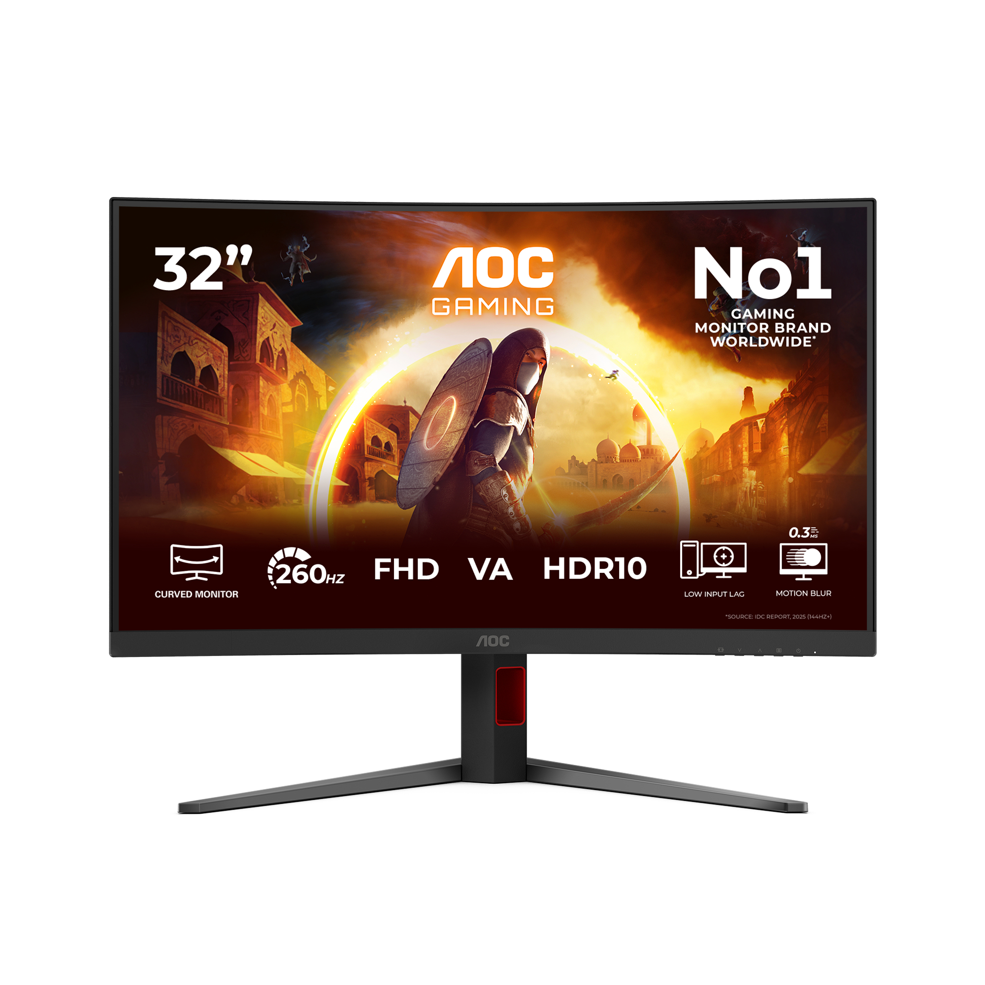 G4 C32G4Z pantalla para PC 80 cm (31.5") 1920 x 1080 Pixeles Full HD LCD Negro, Rojo