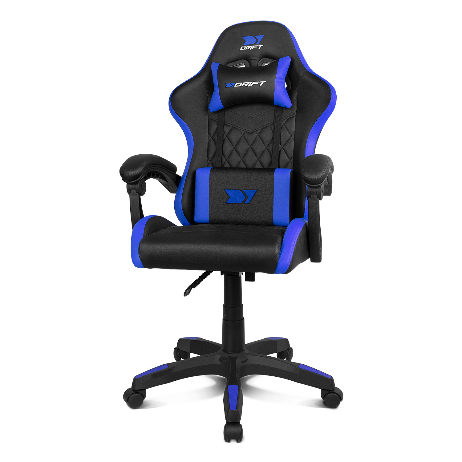 DR35EBL silla para videojuegos Silla para videojuegos de PC Asiento acolchado Negro, Azul