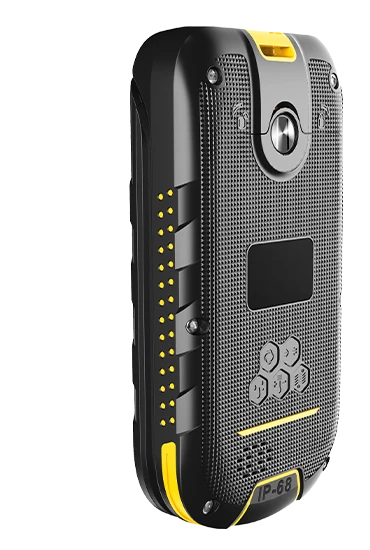 BOW LTE teléfono móvil 6,1 cm (2.4") Negro, Amarillo Teléfono resistente