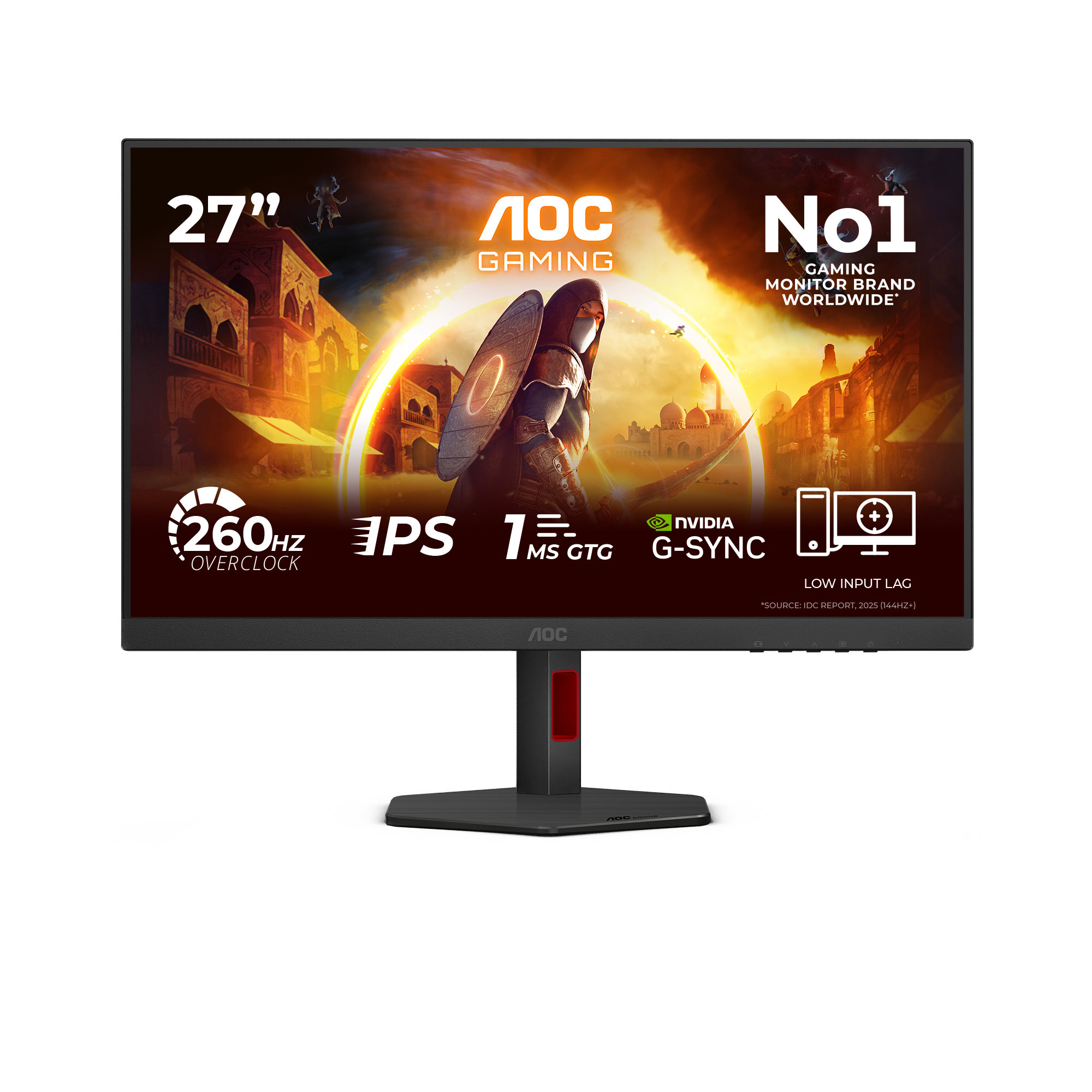 G4 27G4ZR pantalla para PC 68,6 cm (27") 1920 x 1080 Pixeles Full HD LED Negro, Rojo