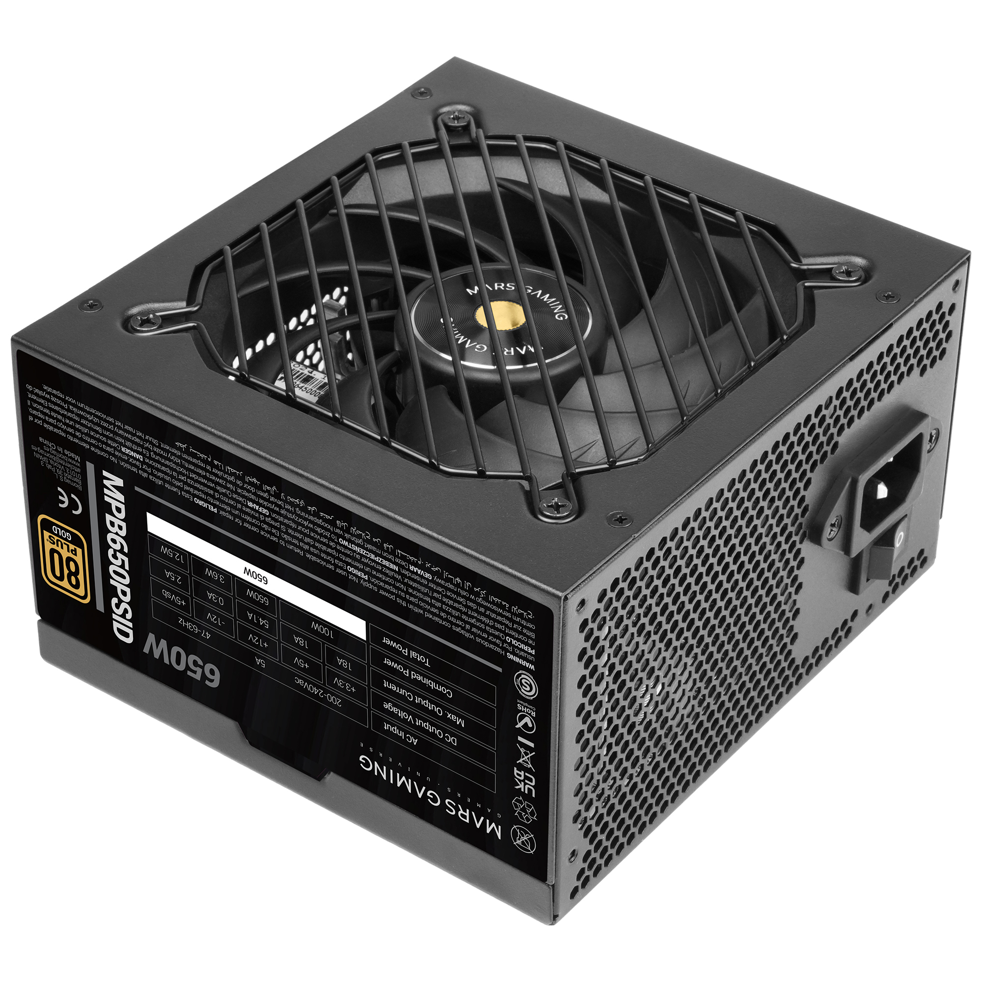 MPB650PSID unidad de fuente de alimentación 650 W Negro