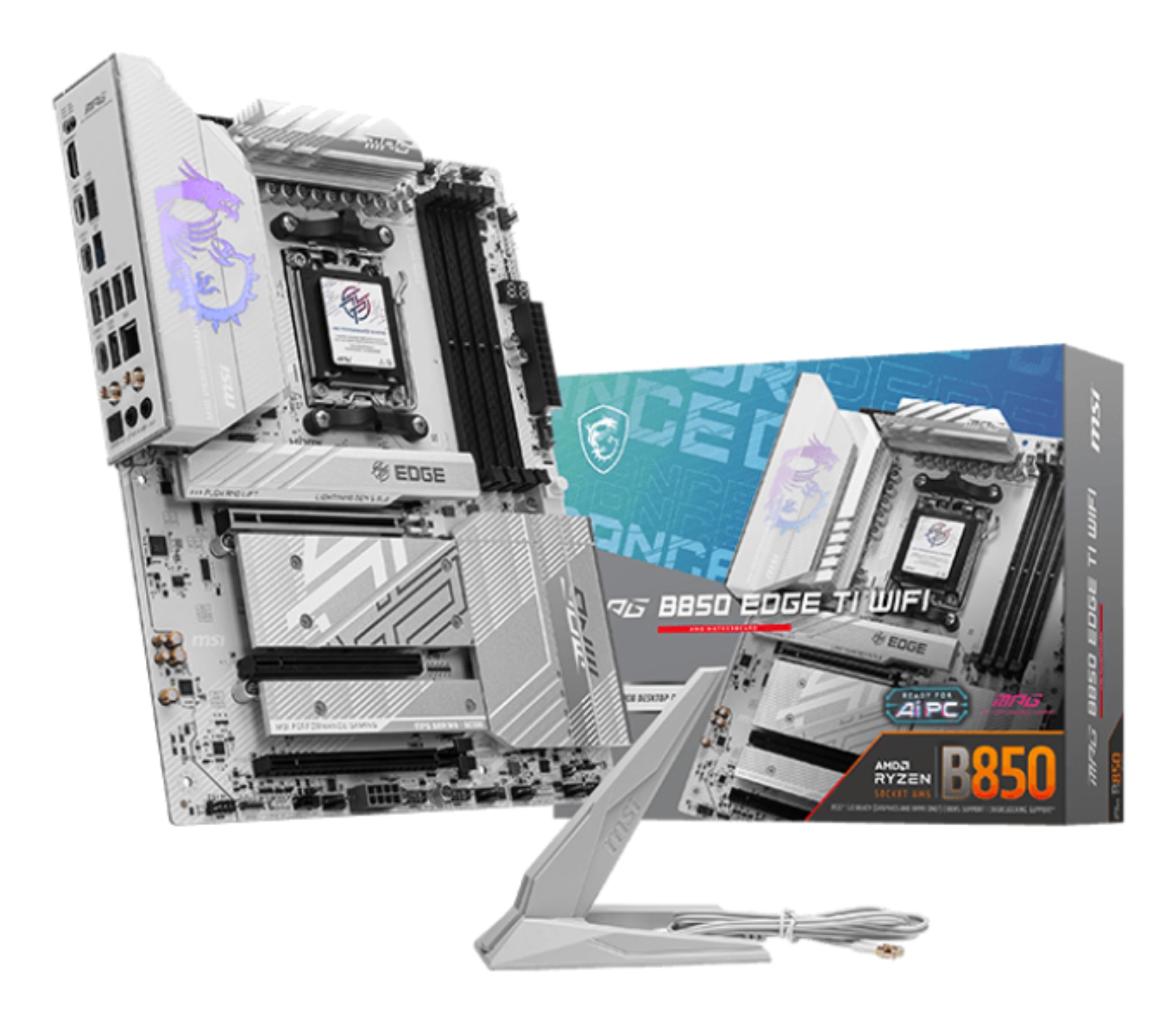 MPG B850 EDGE TI WIFI placa base AMD B850 Zócalo AM5 ATX