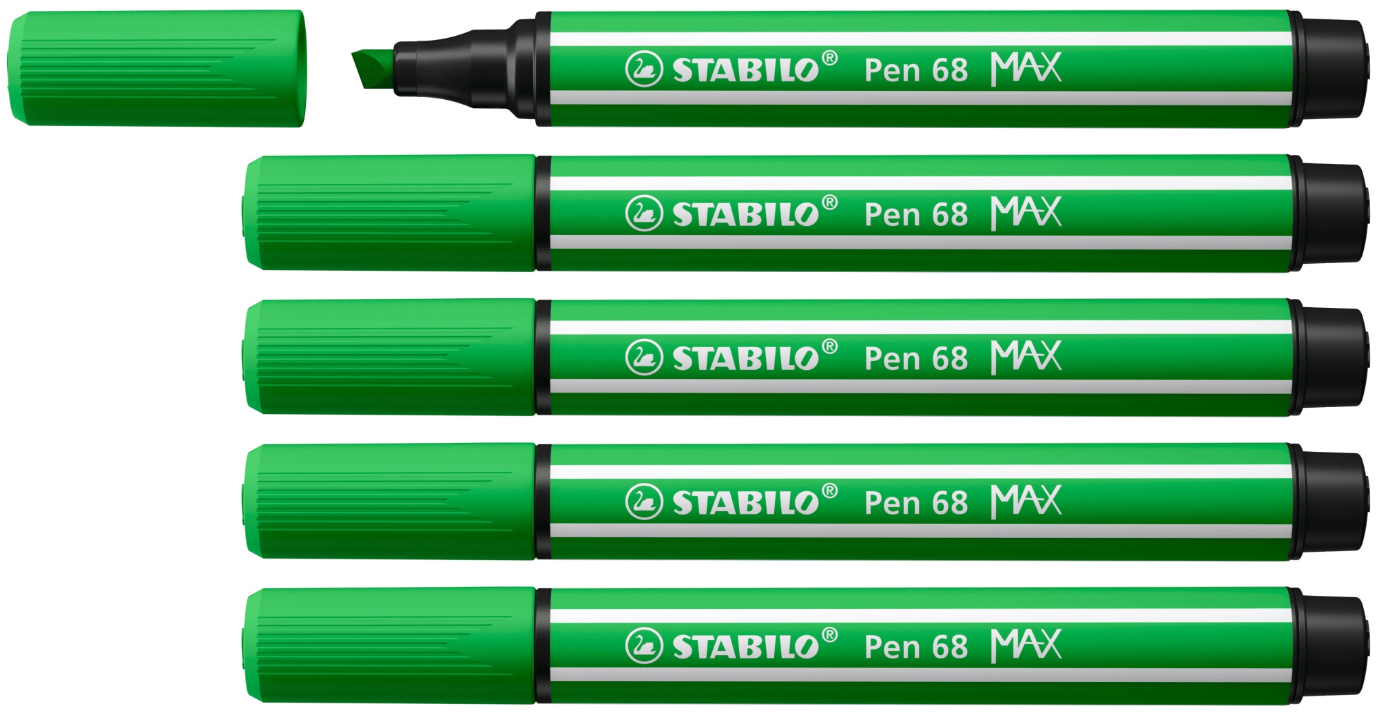 Pen 68 MAX rotulador Verde 5 pieza(s)