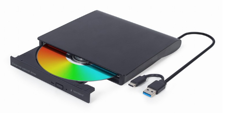 DVD-USB-031 unidad de disco óptico DVD±RW Negro