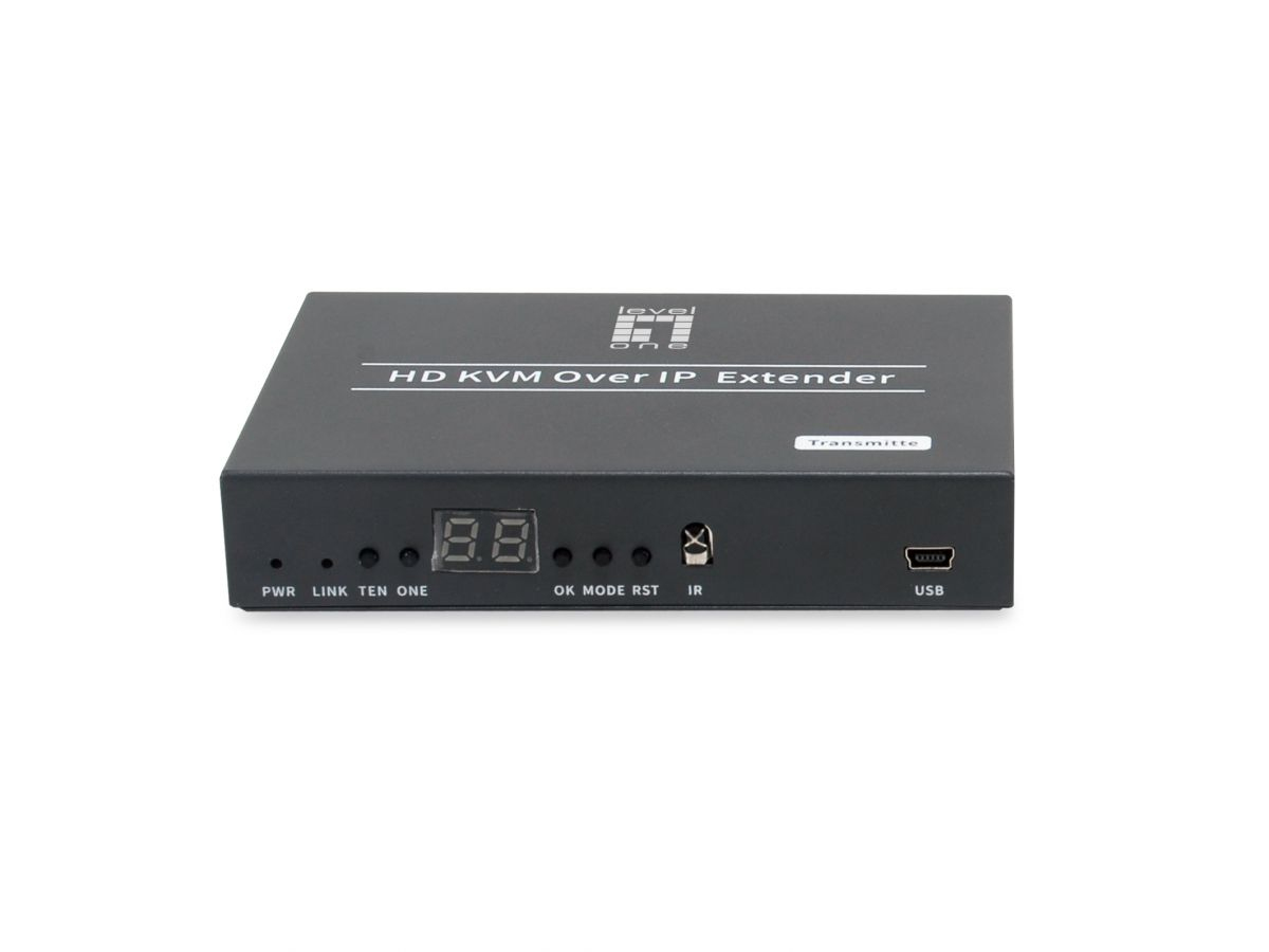 HVE-6701T extensor audio/video Transmisor de señales AV Negro