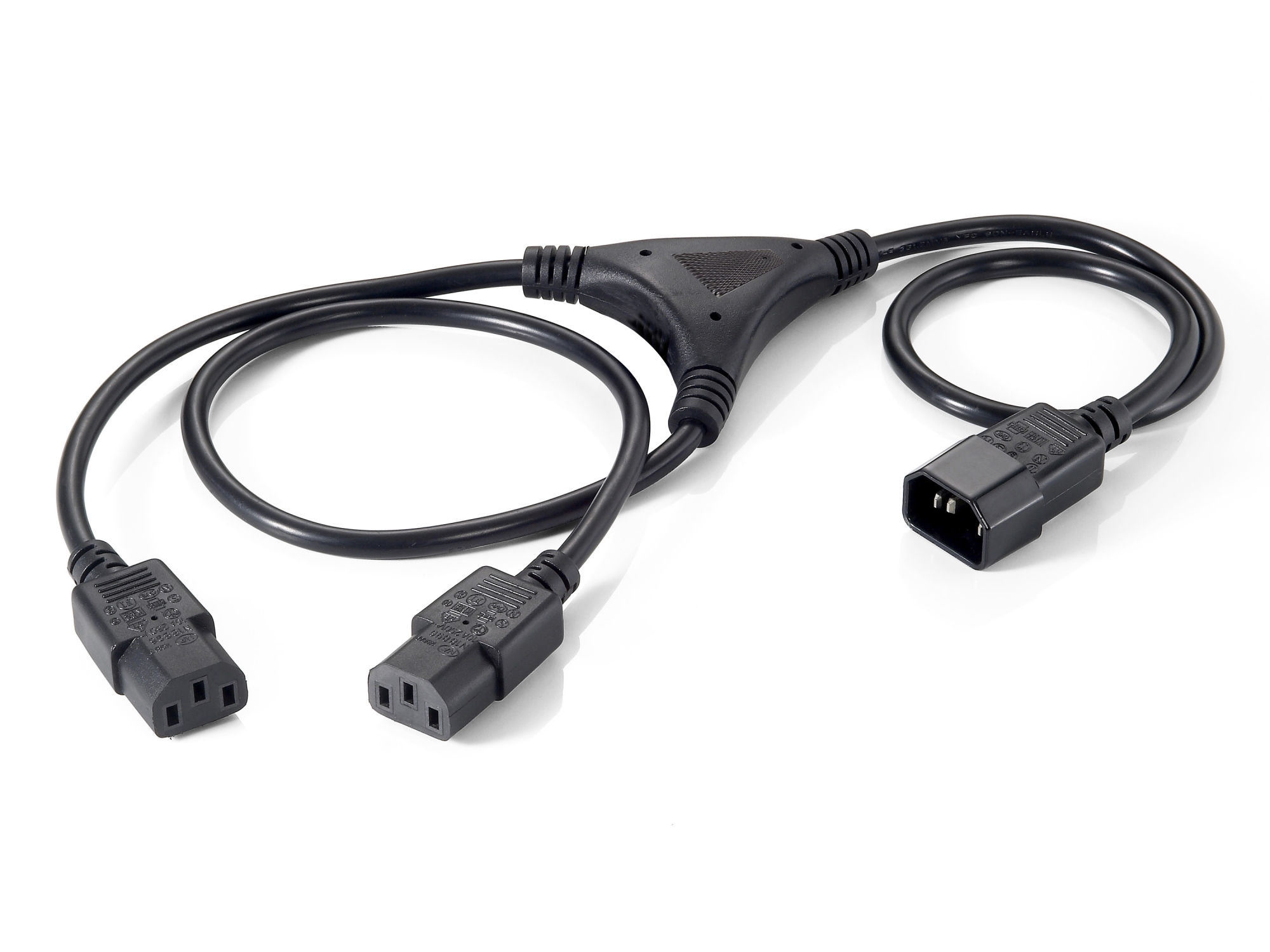 112210 cable de transmisión Negro 1,6 m C14 acoplador Acoplador C13 2 x