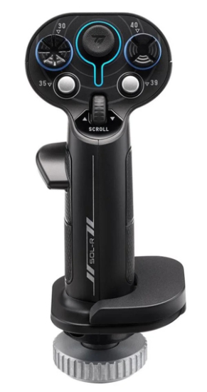 Sol-R 3 AVA Add-On Grip Negro USB Palanca de vuelo Analógico/Digital PC