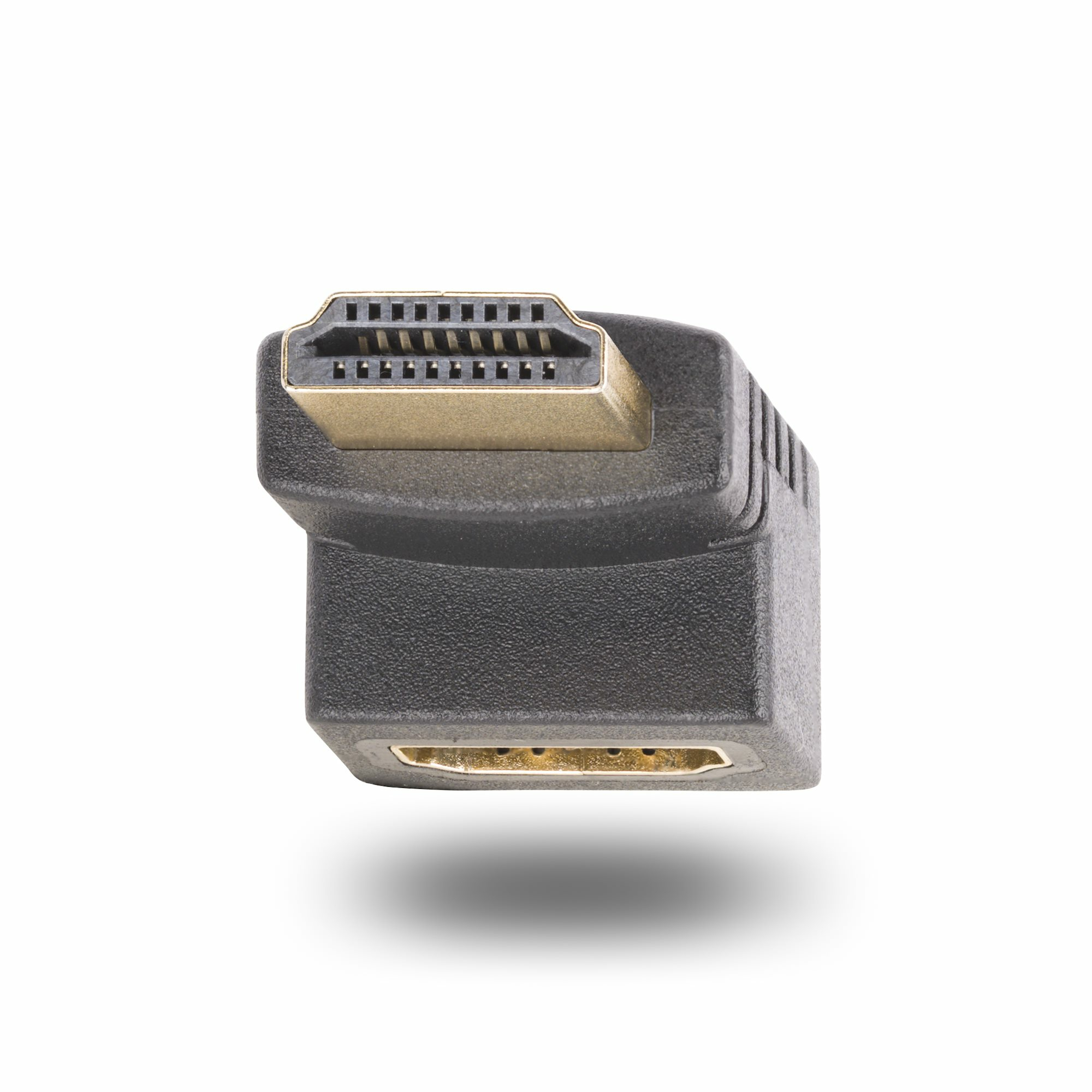 Adaptador HDMI 2.0 Acodado Hacia Arriba - Macho a Hembra - Adaptador HDMI en Ángulo Recto - Ahorrador de Puertos HDMI de Alta Velocidad 4K 60Hz